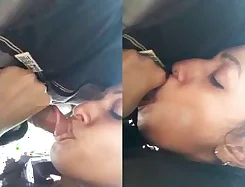 Exclusive video of a hot Desi girl giving a blowjob outdoors